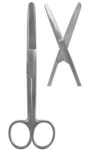 NOŻYCZKI CHIRURGICZNE T/T proste 14cm