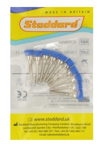 SZCZOTECZKA N/K Stoddard kielich niebieska/twarda (1op = 10 sztuk)