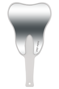 LUSTERKO ZĄB z rączką 3004-1 (białe)