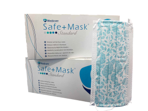 MASECZKA MEDYCZNA Flower Medicom (Typ IIR, 3 warstwy - kolor niebieski) pudełko 60szt.