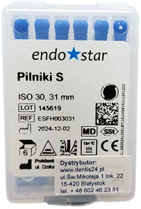 PILNIKI Typ S Poldent Endostar 6szt. 31mm 30