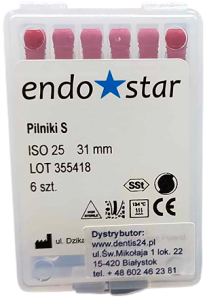 PILNIKI Typ S Poldent Endostar 6szt. 31mm 25