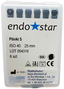 PILNIKI Typ S Poldent Endostar 6szt. 25mm 40