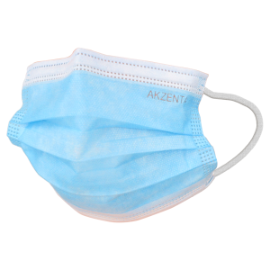 MASECZKA MEDYCZNA Akzenta (3 warstwy - kolor niebieski) pudełko 50szt.