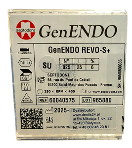 GenENDO Pilniki maszynowe REVO-S+ 6szt. 25mm SU 25.06 (Finisher)