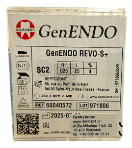 GenENDO Pilniki maszynowe REVO-S+ 6szt. 25mm SC2 25.04 (Shaper)