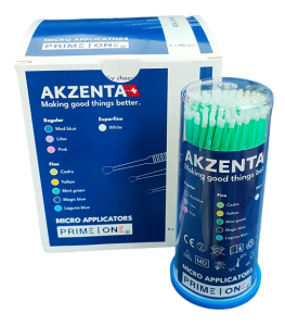 MICROBRUSH Akzenta 100szt. Fine/miętowy zielony