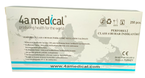 WSKAŹNIKI STERYLIZACJI 4A Medical 250szt. (klasa 4)
