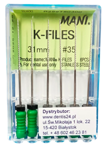 PILNIKI Typ K Mani 6szt. 31mm 35
