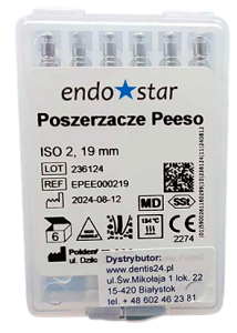 POSZERZACZE Peeso Poldent Endostar 6szt. 19mm Nr.5